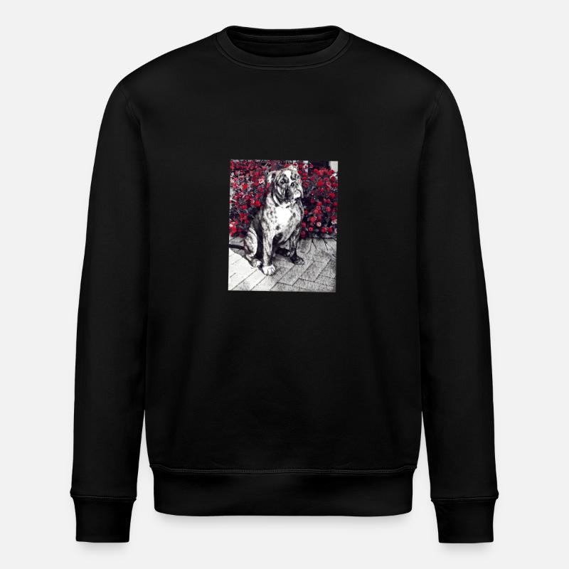 Bulldog08 - Stanley/Stella Unisex Bio-Sweatshirt ROLLER - Schwarz