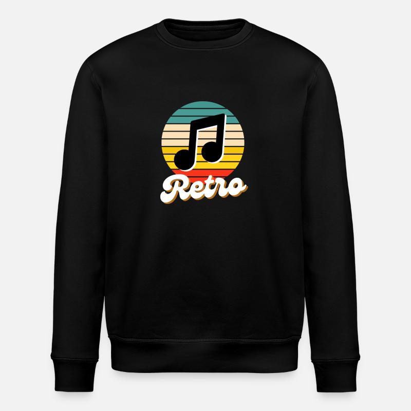 RETRO Musiksammlung - Stanley/Stella Unisex Bio-Sweatshirt ROLLER - Schwarz