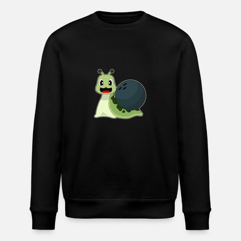 Snail Bowling Bowling Ball - Stanley/Stella ROLLER Unisex Organic Sweatshirt - black