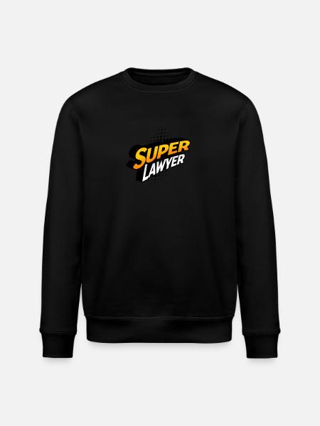 Superadvokat-T-skjorte: Vis frem superkreftene dine - Stanley/Stella ROLLER økologisk unisex-sweatshirt - svart