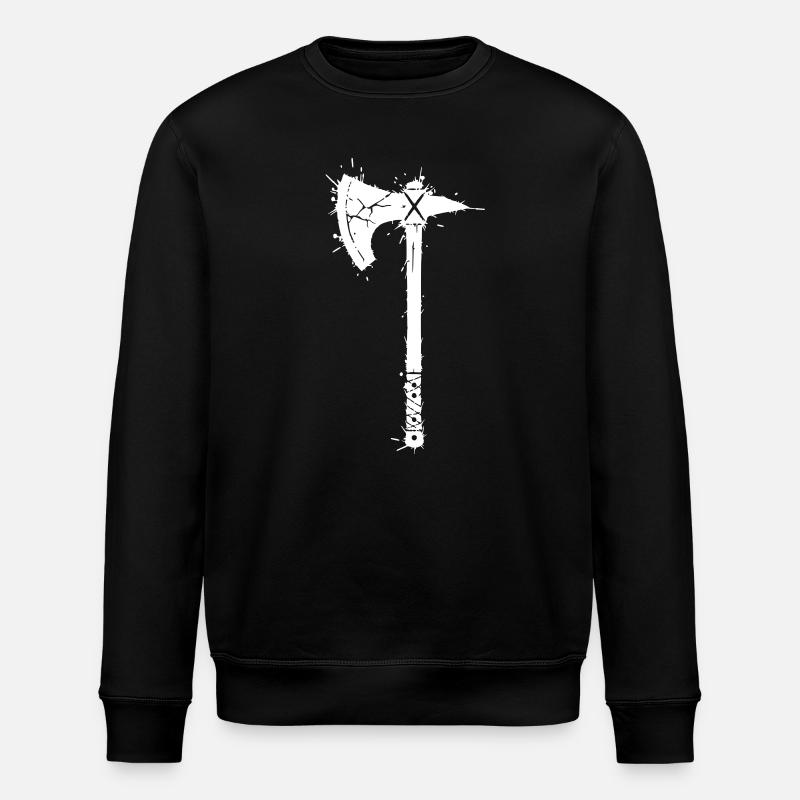 Viking Axe Graffiti Gamer Vector - Sweat bio ROLLER Stanley/Stella Unisexe - noir