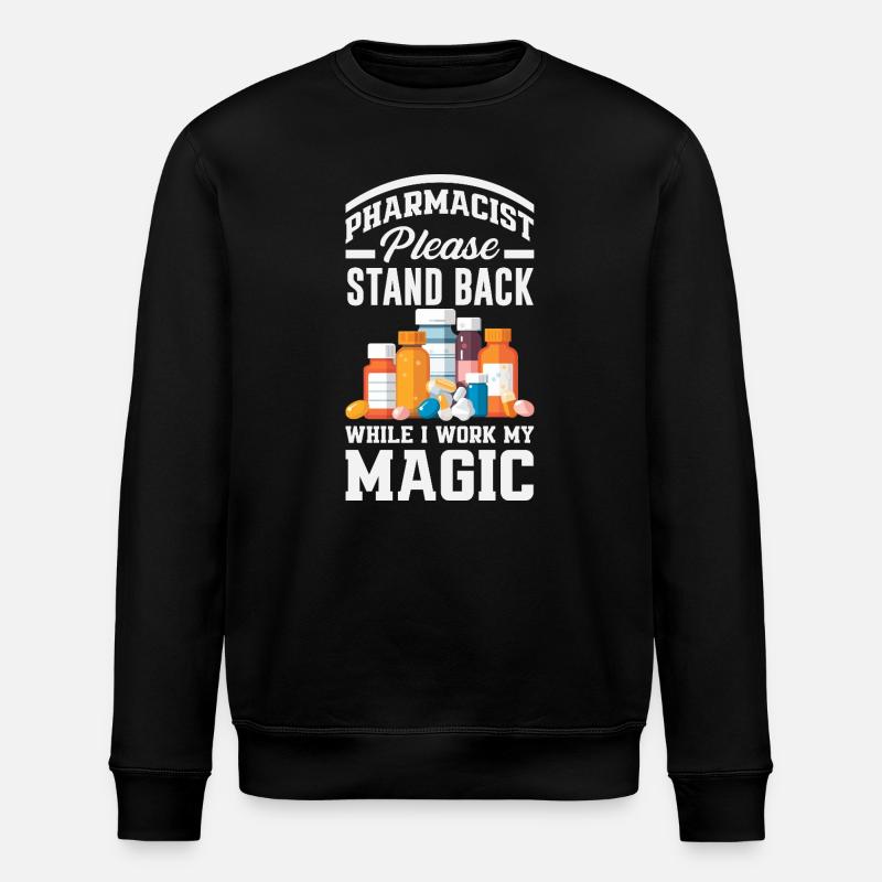 Pharmacien Technicien Pharmaceutique - Sweat bio ROLLER Stanley/Stella Unisexe - noir