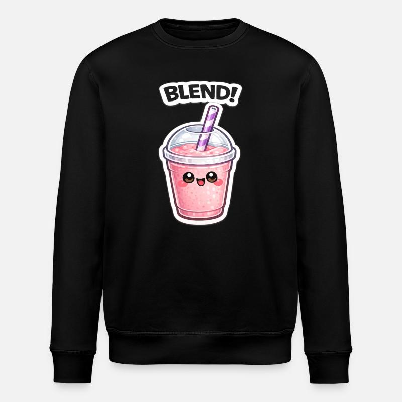Mélange de tasses de smoothies Kawaii - Sweat bio ROLLER Stanley/Stella Unisexe - noir