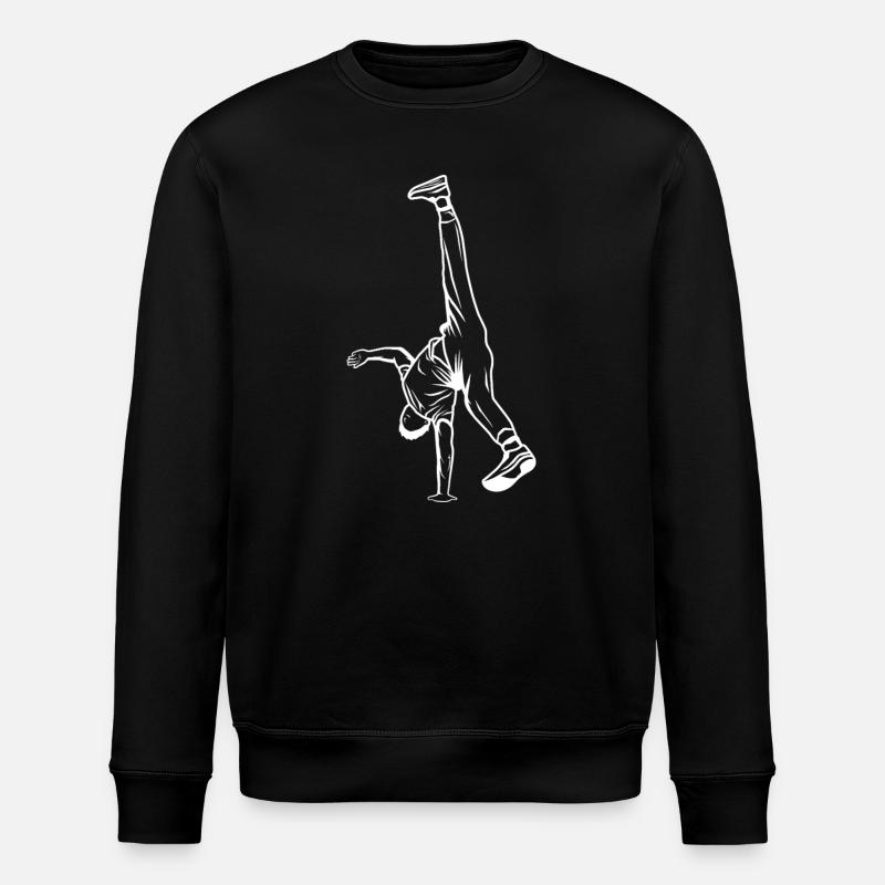 Dessin de B Boy - Sweat bio ROLLER Stanley/Stella Unisexe - noir