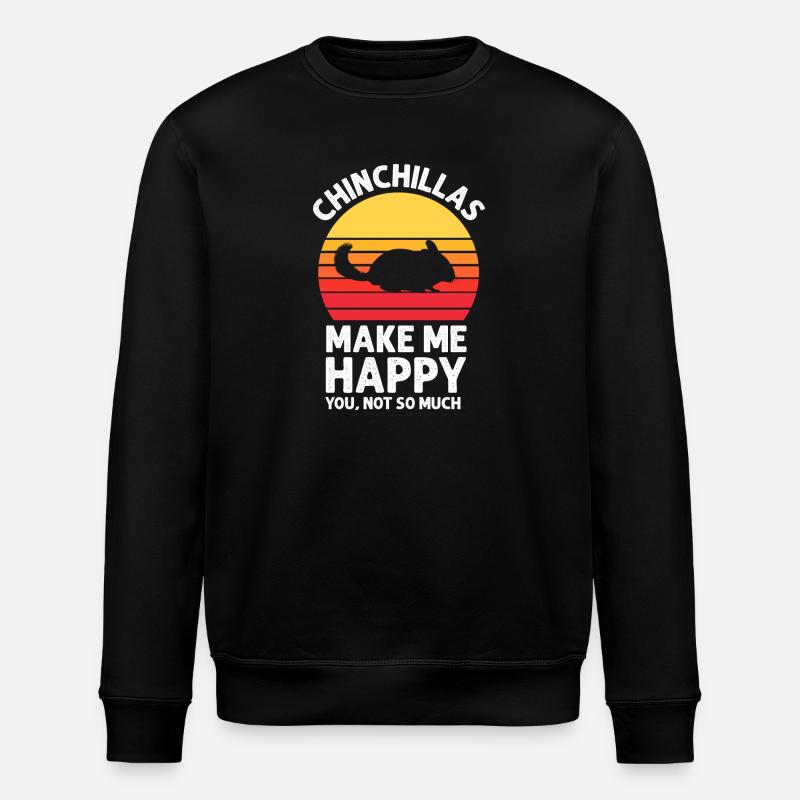 Chinchilla - Stanley/Stella Unisex Bio-Sweatshirt ROLLER - Schwarz