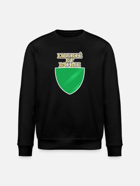 Drapeau de Vaud - Sweat bio ROLLER Stanley/Stella Unisexe - noir