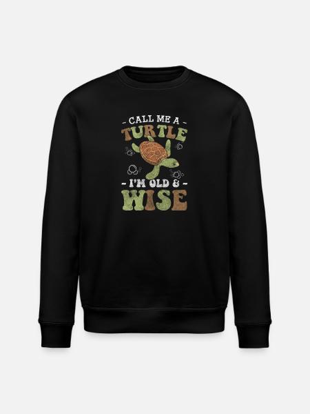 Turtle Sea Sea Creatures - Stanley/Stella ROLLER Unisex Organic Sweatshirt - black