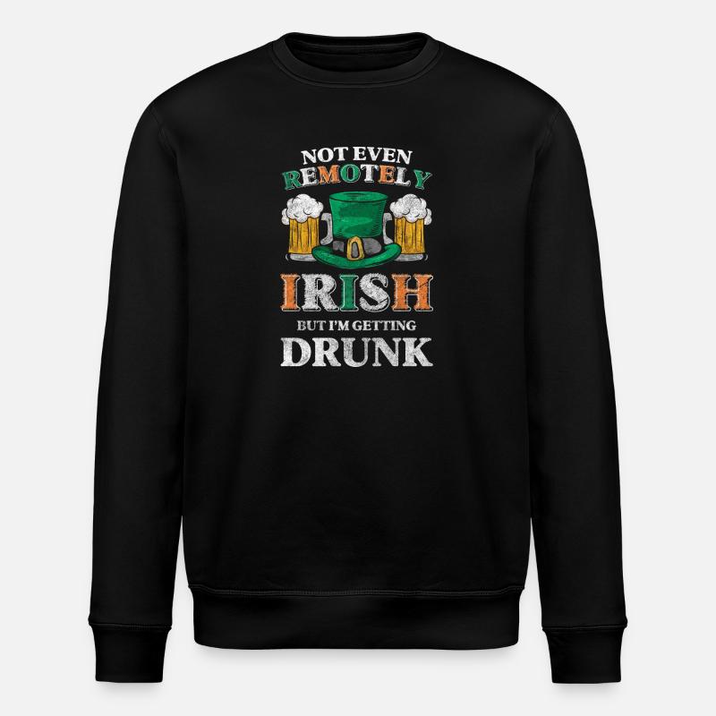 Pub Leprechaun Traveller Irlandais - Sweat bio ROLLER Stanley/Stella Unisexe - noir