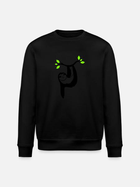 faultier 01 - Stanley/Stella Unisex Bio-Sweatshirt ROLLER - Schwarz