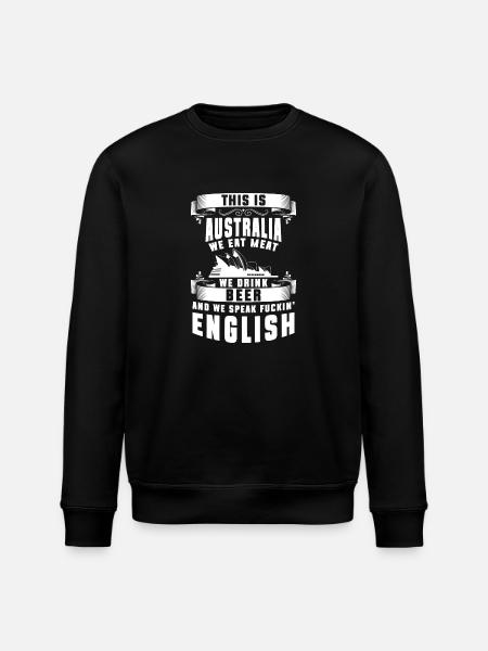 Australia Kangaroo State Australian - Stanley/Stella ROLLER Unisex Organic Sweatshirt - black