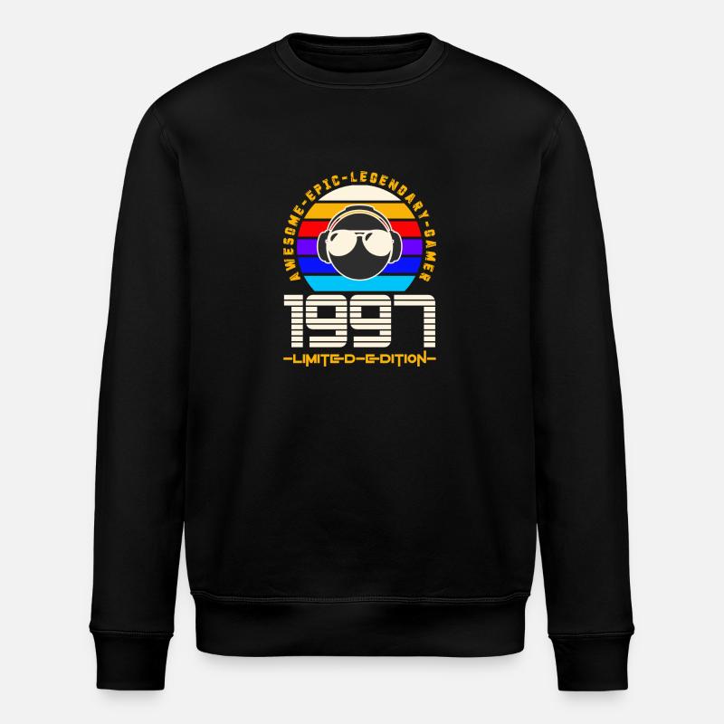 1997 - Stanley/Stella Unisex Bio-Sweatshirt ROLLER - Schwarz