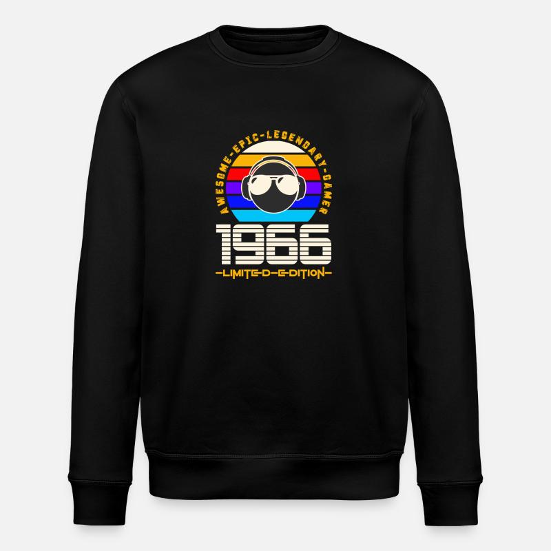 1966 - Stanley/Stella ROLLER Unisex Organic Sweatshirt - black