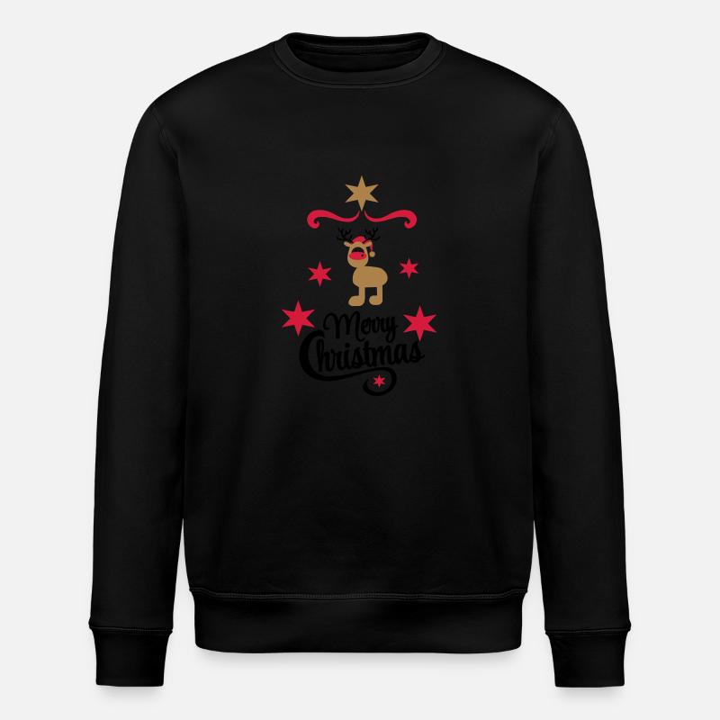 Christmas - Stanley/Stella ROLLER Unisex Organic Sweatshirt - black
