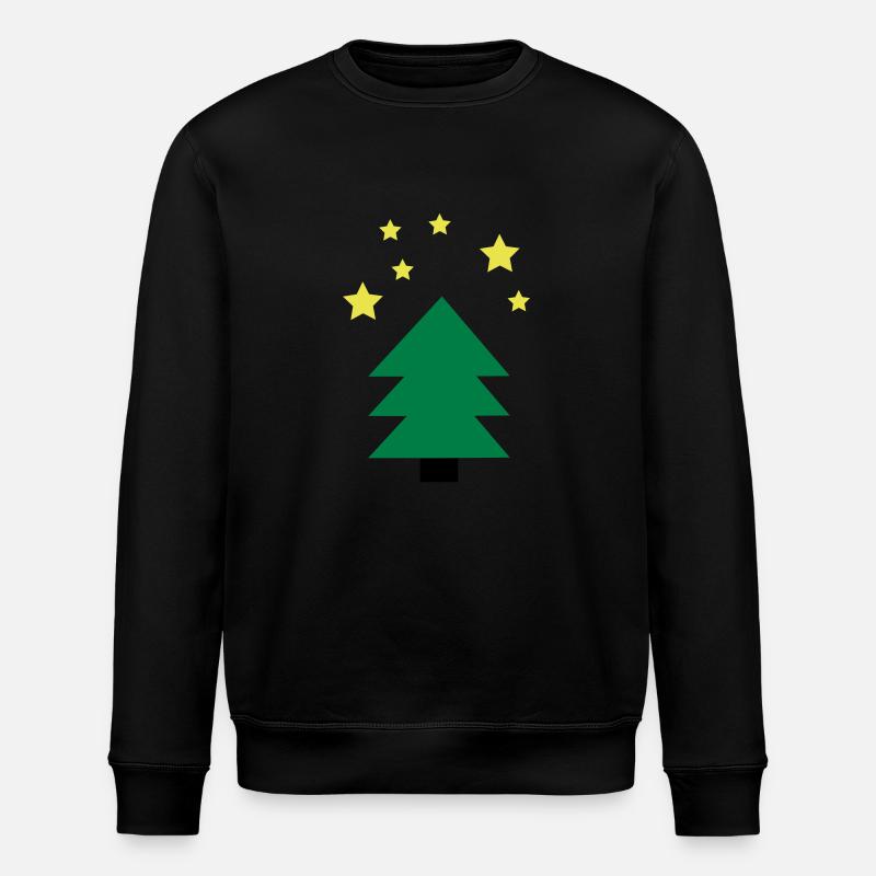 Weihnachtsbaum grün - Stanley/Stella Unisex Bio-Sweatshirt ROLLER - Schwarz