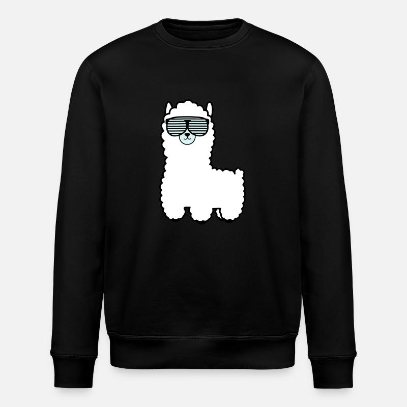 lama_002 - Stanley/Stella ROLLER Unisex Organic Sweatshirt - black