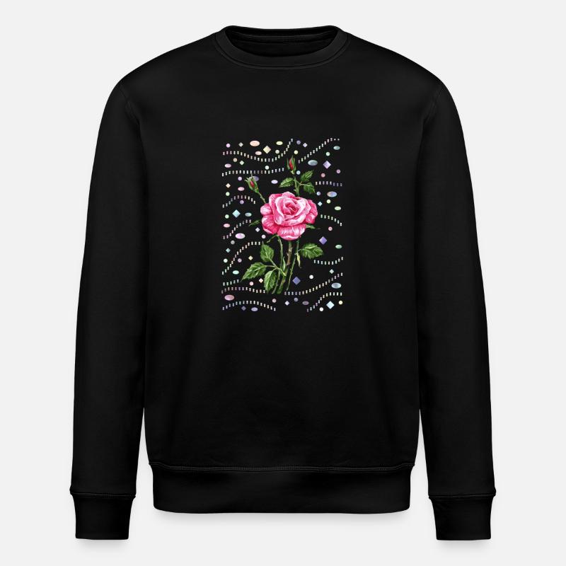 Fleur - Sweat bio ROLLER Stanley/Stella Unisexe - noir