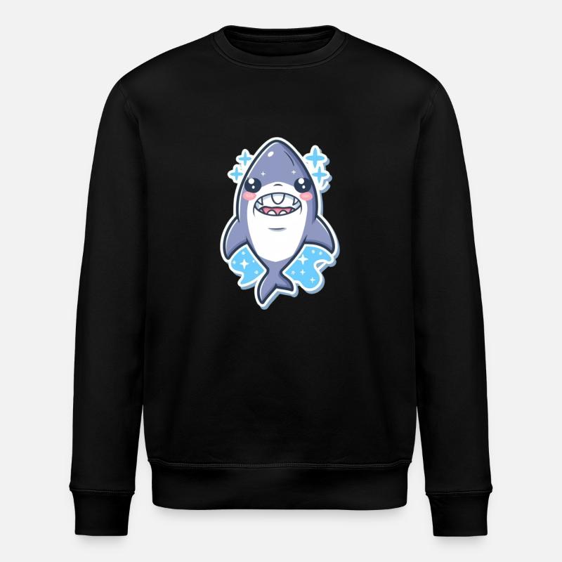 Shark Lover - Stanley/Stella ROLLER Unisex Organic Sweatshirt - black