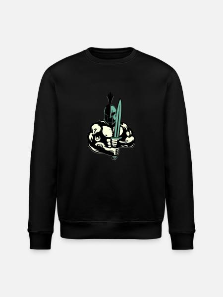 Sparta Warrior - Stanley/Stella ROLLER Unisex Organic Sweatshirt - black