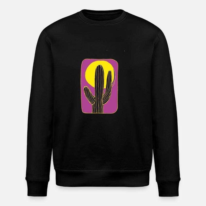 Cactus Mexico la nuit - Sweat bio ROLLER Stanley/Stella Unisexe - noir