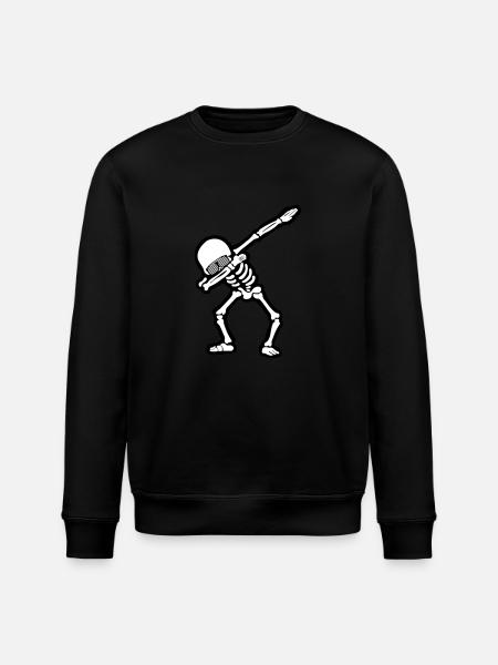 Cool Skull Dabbing - Stanley/Stella Unisex Bio-Sweatshirt ROLLER - Schwarz