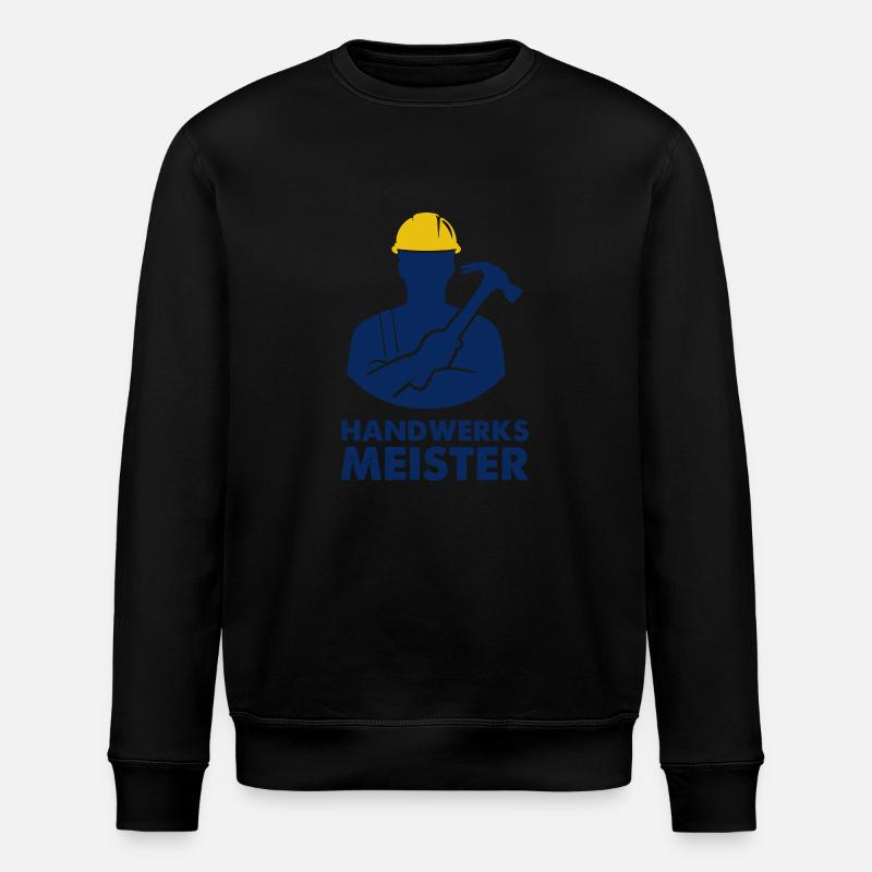 handwerker meister - Stanley/Stella Unisex Bio-Sweatshirt ROLLER - Schwarz
