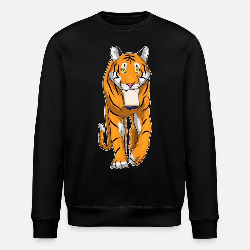 Tiger Sandwich - Stanley/Stella ROLLER Unisex Organic Sweatshirt - black