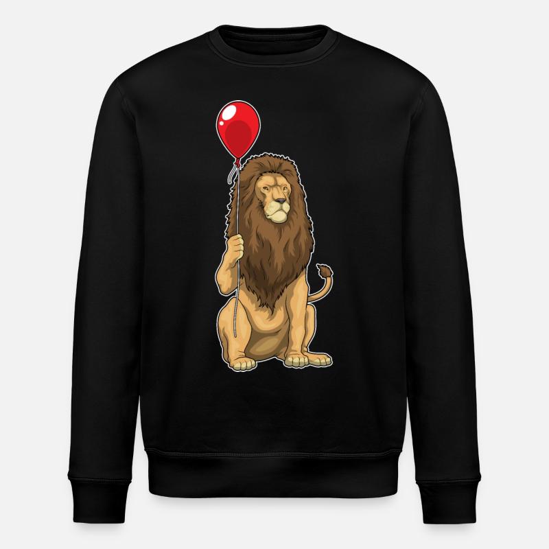 Lion Balloon - Stanley/Stella ROLLER Unisex Organic Sweatshirt - black