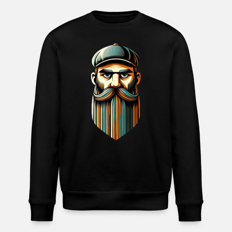 Portrait de hipster audacieux - Sweat bio ROLLER Stanley/Stella Unisexe - noir