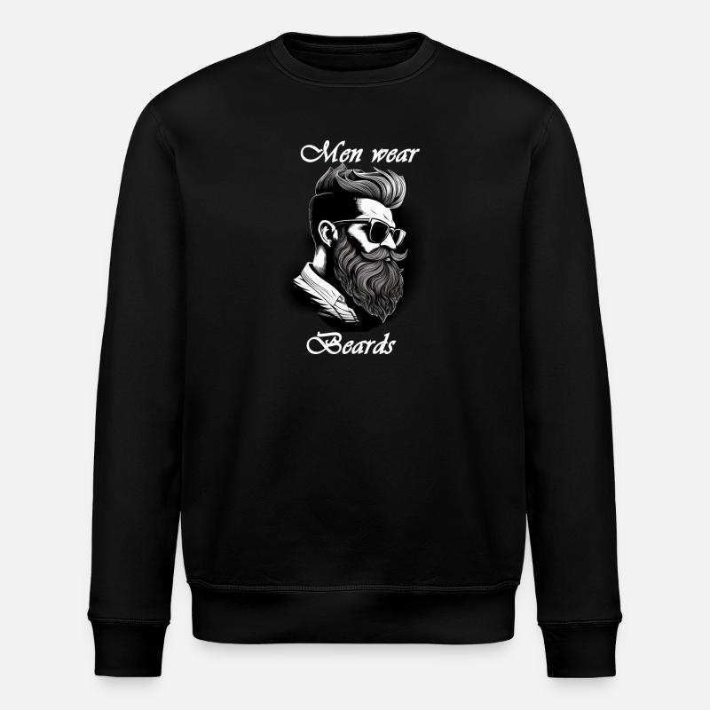 Men wear beards weiß - Stanley/Stella Unisex Bio-Sweatshirt ROLLER - Schwarz
