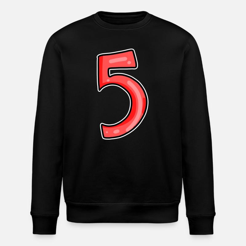 5 red - Stanley/Stella ROLLER Unisex Organic Sweatshirt - black