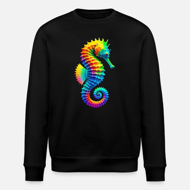 Seepferdchen - Stanley/Stella Unisex Bio-Sweatshirt ROLLER - Schwarz