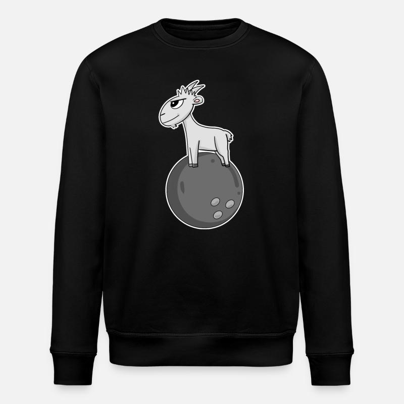 Ziege Bowling - Stanley/Stella Unisex Bio-Sweatshirt ROLLER - Schwarz