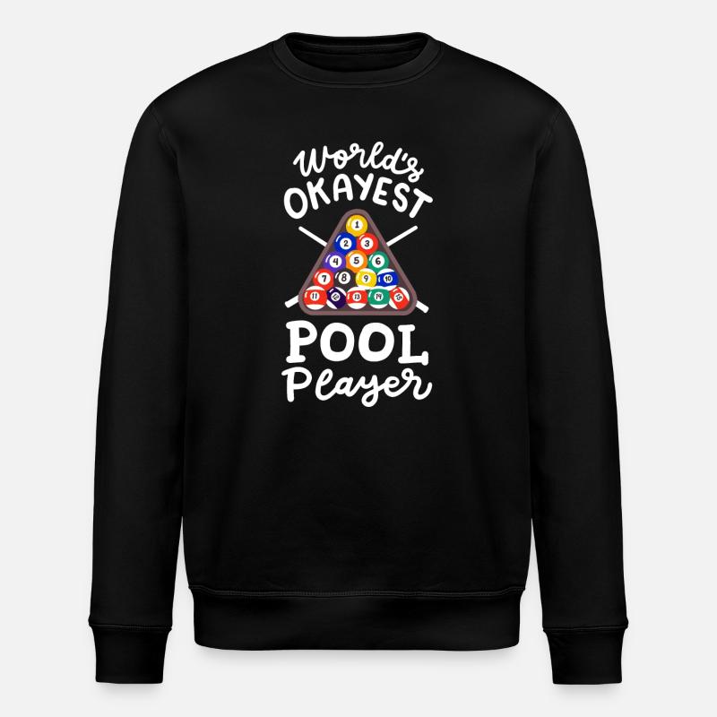 Billardspieler Billard - Stanley/Stella Unisex Bio-Sweatshirt ROLLER - Schwarz