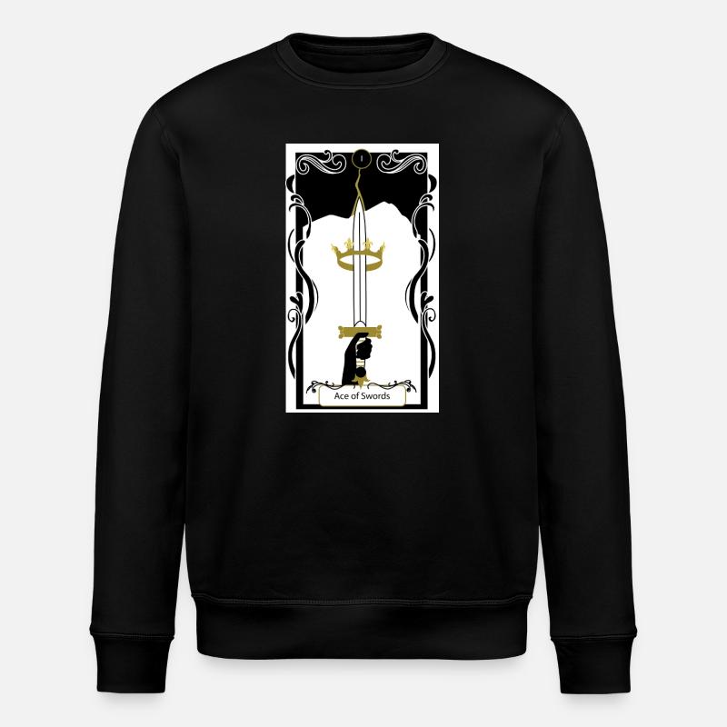 Ass der Schwerter - Stanley/Stella Unisex Bio-Sweatshirt ROLLER - Schwarz
