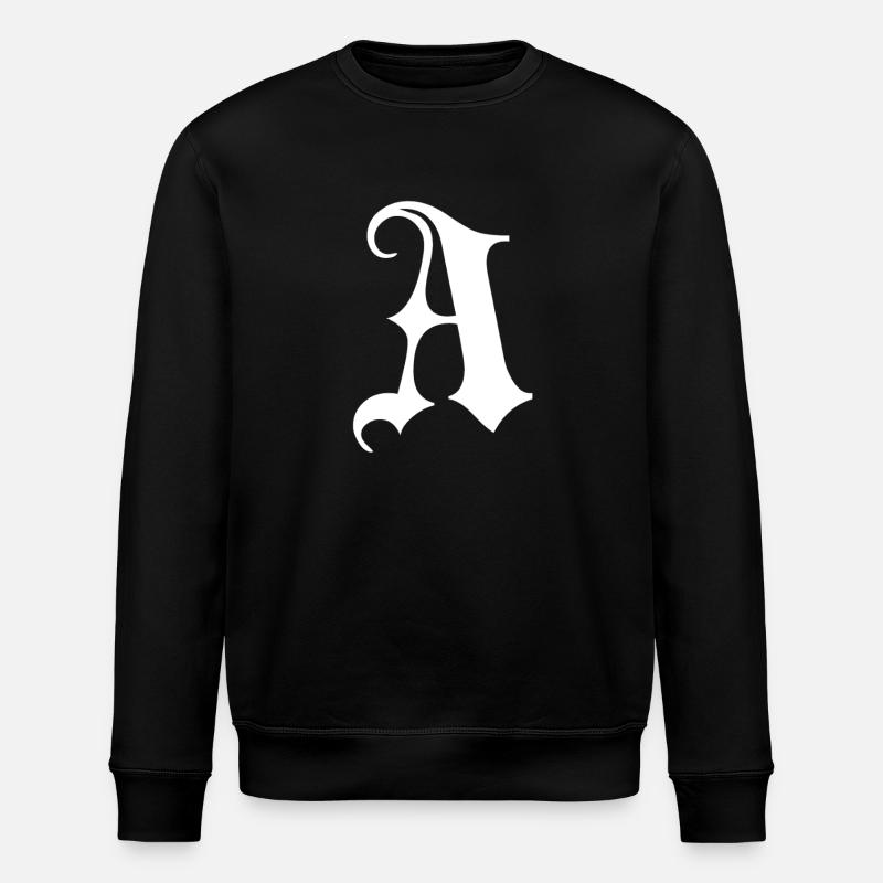 Monogramme gothique Une écriture - Sweat bio ROLLER Stanley/Stella Unisexe - noir