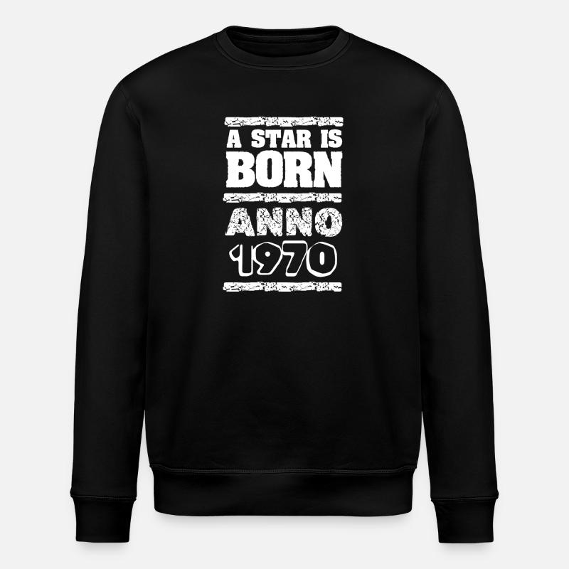 1970 - Stanley/Stella ROLLER Unisex Organic Sweatshirt - black