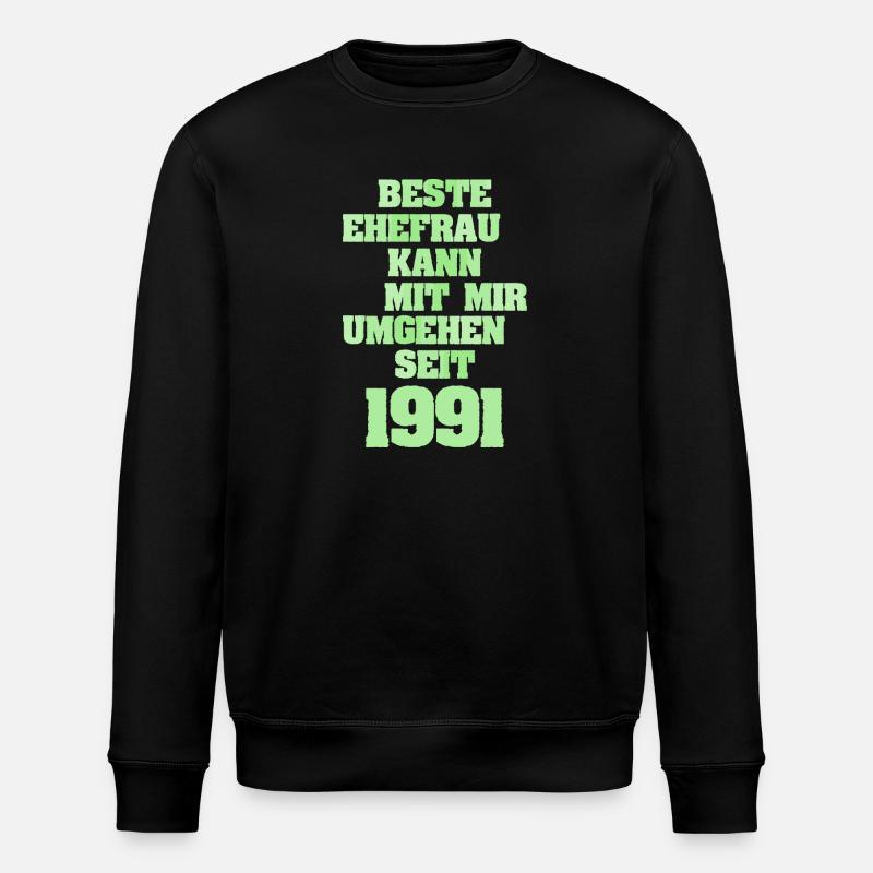 Mariage 1991 - Sweat bio ROLLER Stanley/Stella Unisexe - noir