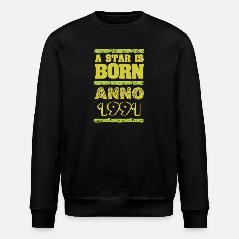 1991 - Stanley/Stella Unisex Bio-Sweatshirt ROLLER - Schwarz