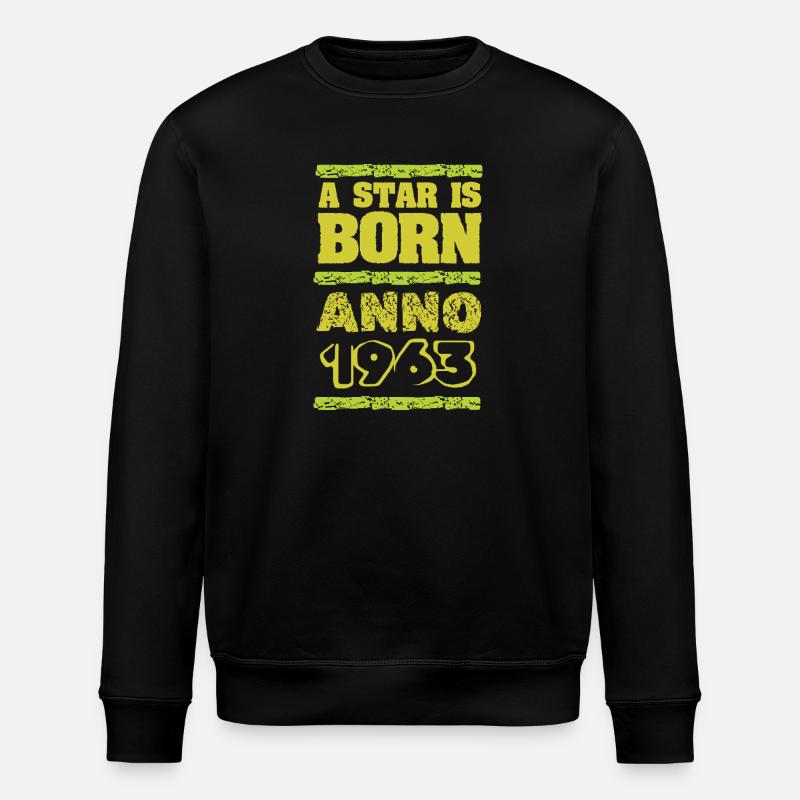 Année 1963 - Sweat bio ROLLER Stanley/Stella Unisexe - noir