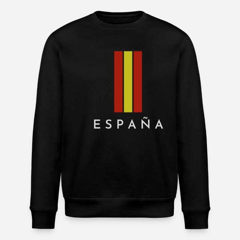 Flagge Spaniens, spanischer Stolz - Stanley/Stella Unisex Bio-Sweatshirt ROLLER - Schwarz