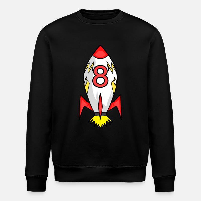 Rocket 8 years - Stanley/Stella ROLLER Unisex Organic Sweatshirt - black