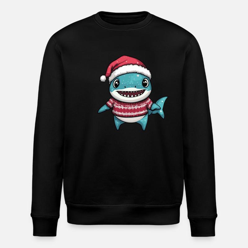 Hai Weihnachten - Stanley/Stella Unisex Bio-Sweatshirt ROLLER - Schwarz