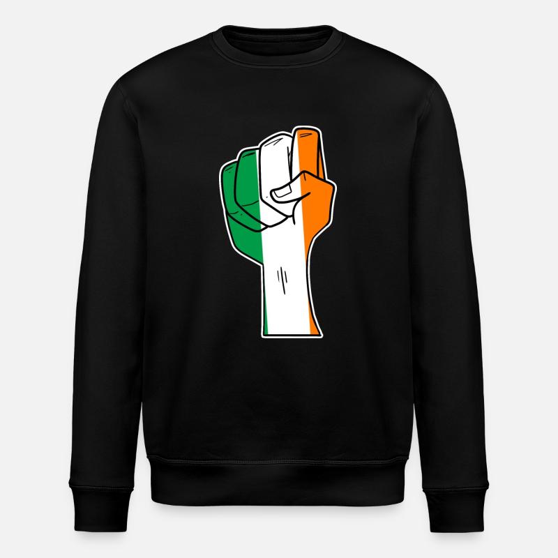 Irland - Stanley/Stella Unisex Bio-Sweatshirt ROLLER - Schwarz