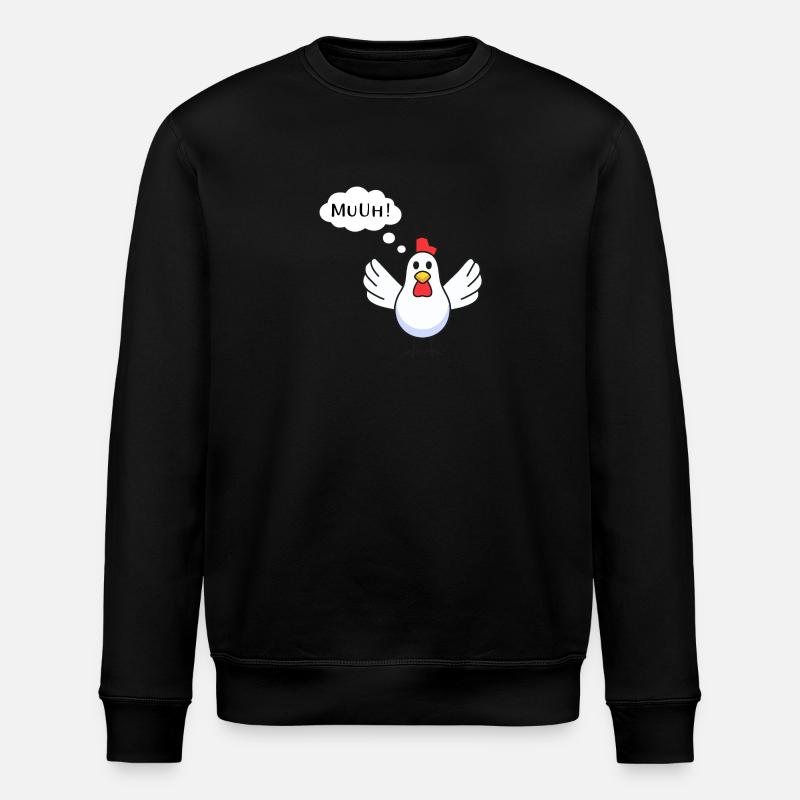 MuUhHuhn - Stanley/Stella Unisex Bio-Sweatshirt ROLLER - Schwarz