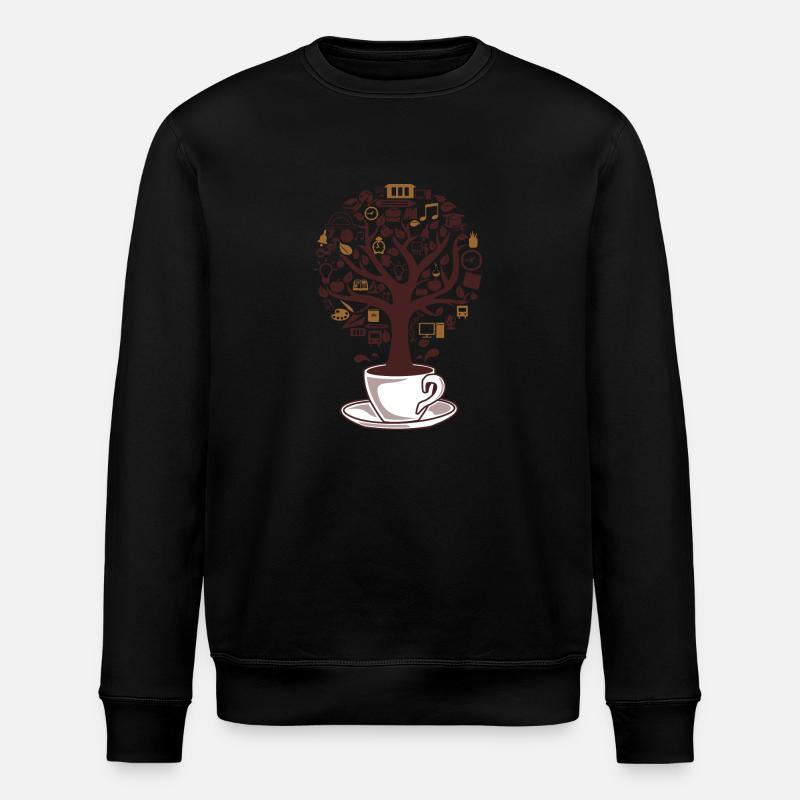 coffee tree - Stanley/Stella Unisex Bio-Sweatshirt ROLLER - Schwarz