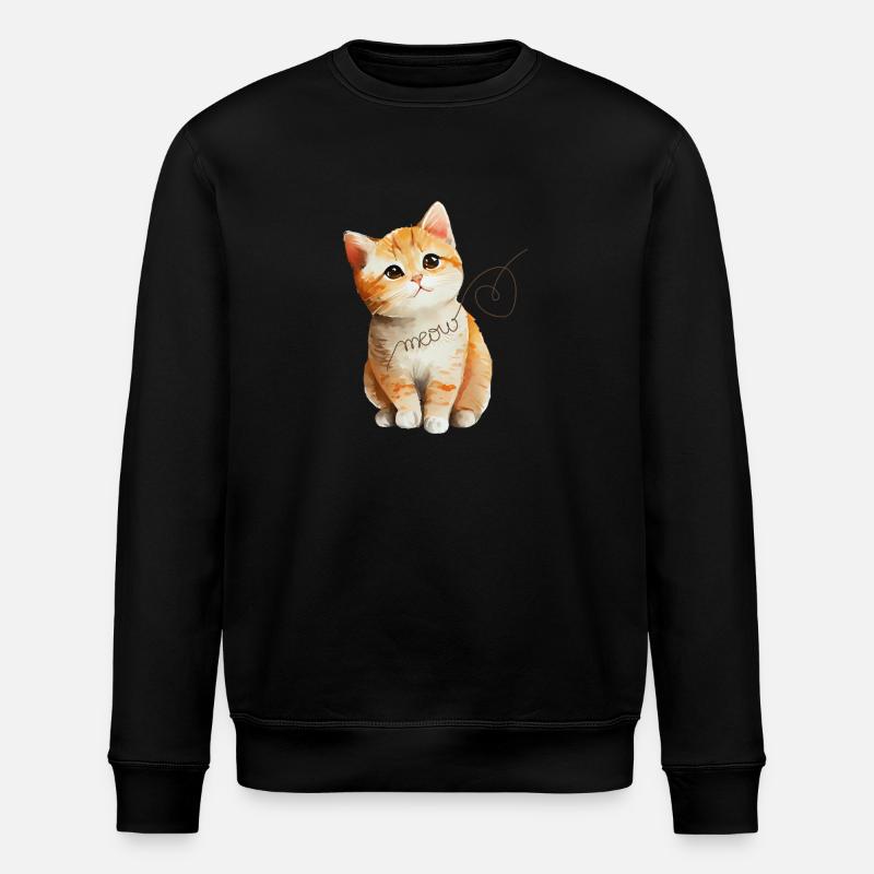 Kitten - Stanley/Stella ROLLER Unisex Organic Sweatshirt - black