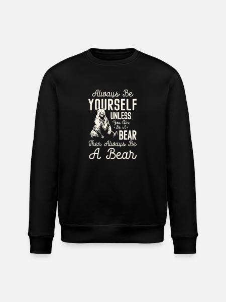 Wild Bearskin Zodiac Signs - Stanley/Stella ROLLER Unisex Organic Sweatshirt - black