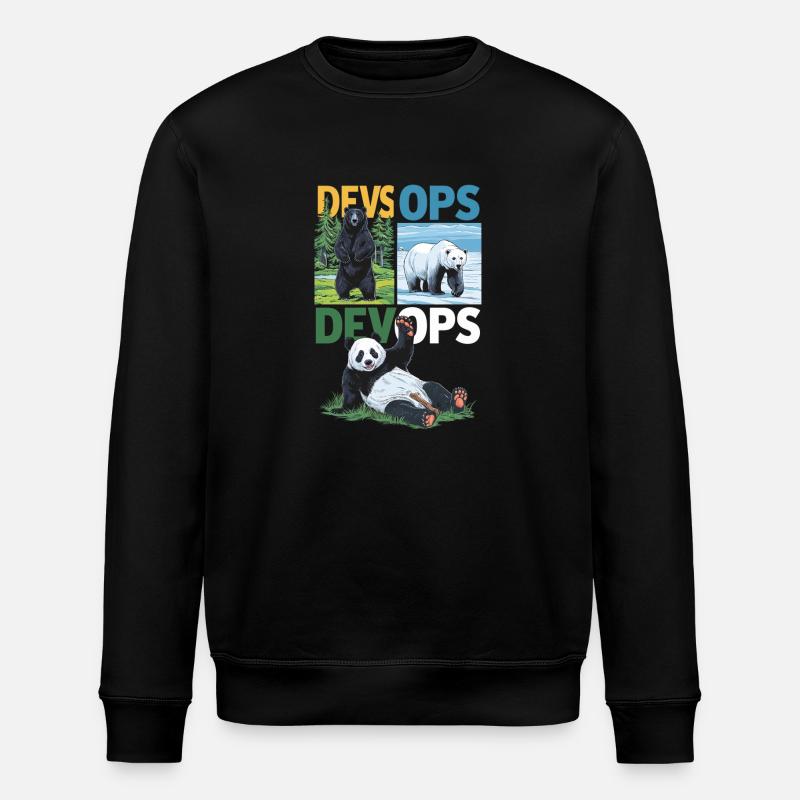 Devops - Stanley/Stella Unisex Bio-Sweatshirt ROLLER - Schwarz