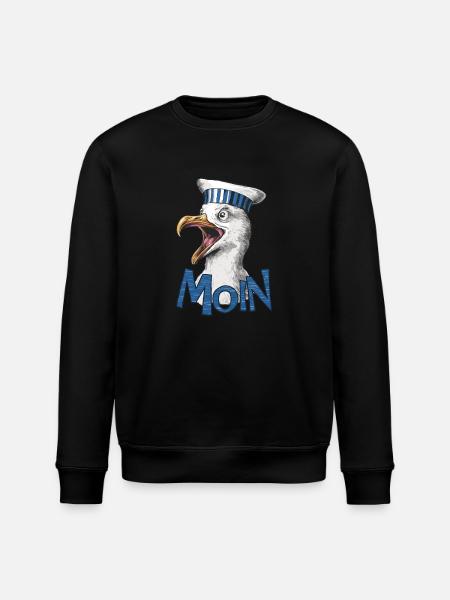 Moin Seagull - Stanley/Stella ROLLER Unisex Organic Sweatshirt - black