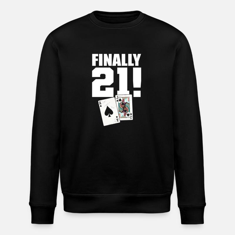 Blackjack Black Jack Birthday - Stanley/Stella ROLLER Unisex Organic Sweatshirt - black